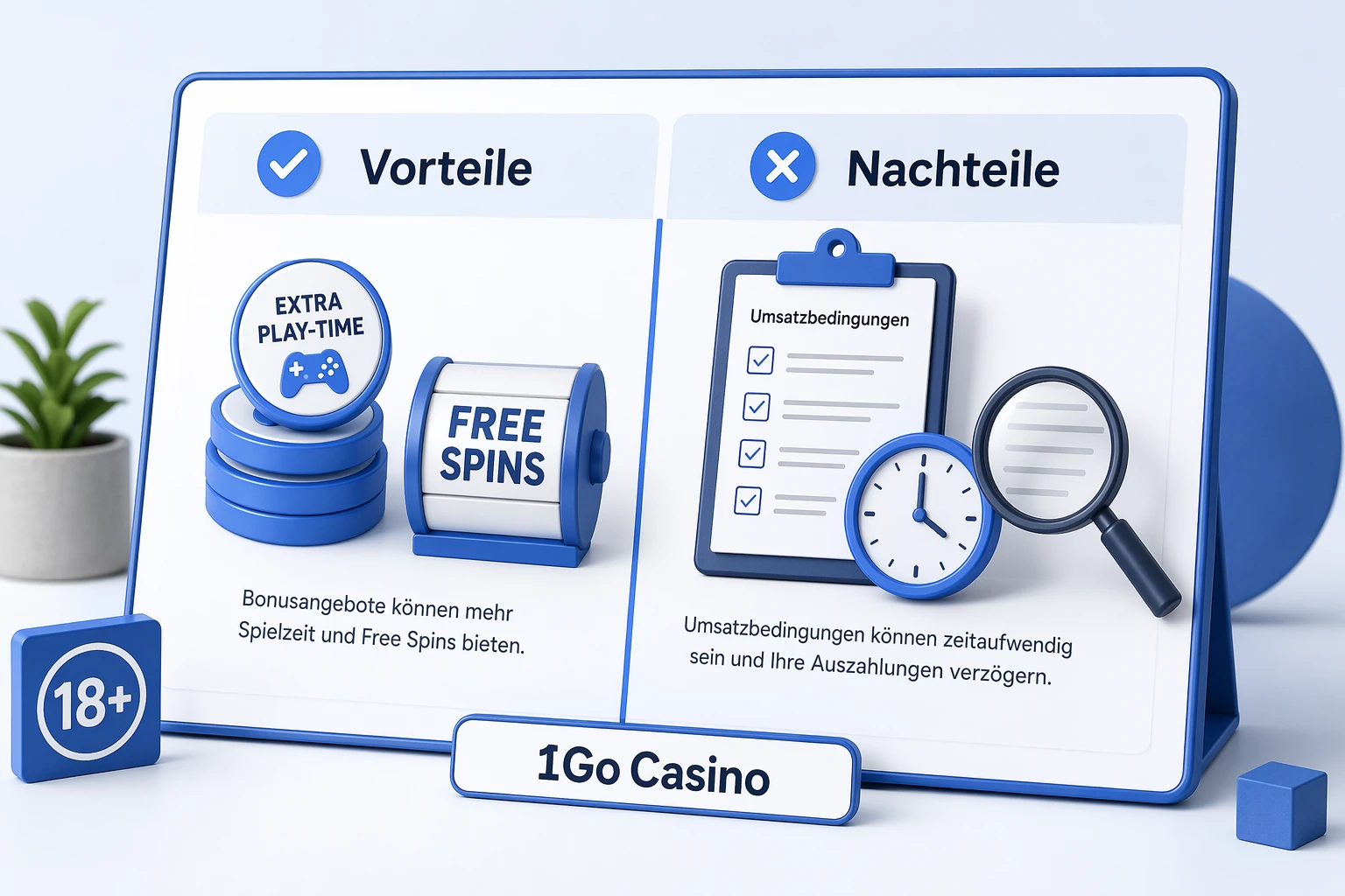 Vor- und Nachteile von Bonusangeboten